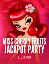 miss cherry fruits jackpot party logo